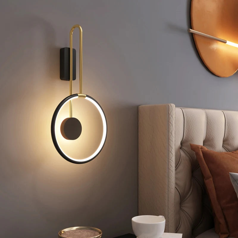 applique murale nordique minimaliste en led pour décoration intérieure