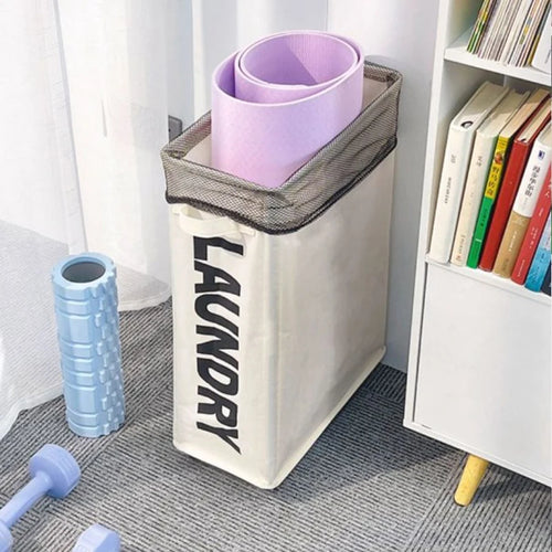 panier à linge pliable avec roulettes pour rangement divers - vue 4 sur 8