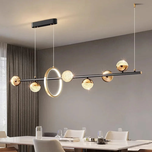 Chambre moderne salle à manger décorative led plafonniers lampes suspendues éclairage intérieur éclairage intérieur plafonnier lustre - vue 2 sur 8