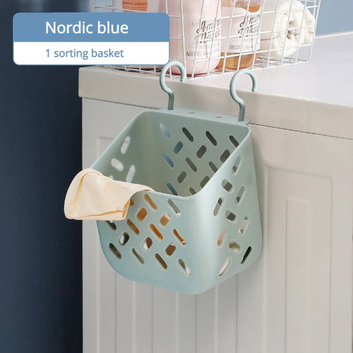 panier à linge pliable et mural pour rangement pratique - vue 11 sur 17