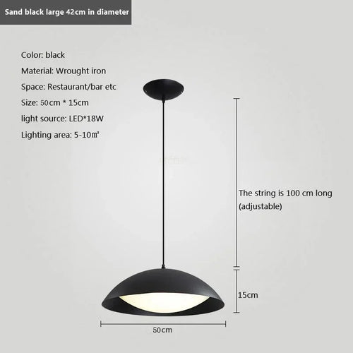 suspension moderne en fer minimaliste pour intérieur - vue 9 sur 10