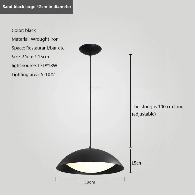 suspension moderne en fer minimaliste pour intérieur - vue 8 sur 10