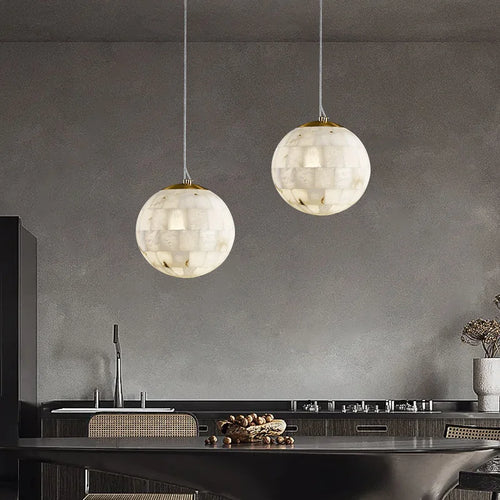 suspension en marbre naturel moderne pour décoration intérieure - vue 3 sur 6