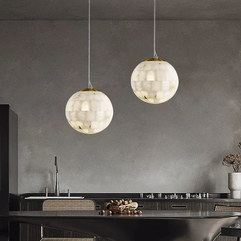 suspension en marbre naturel moderne pour décoration intérieure - vue 2 sur 6