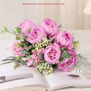 bouquet de pivoines artificielles pour décoration intérieure
