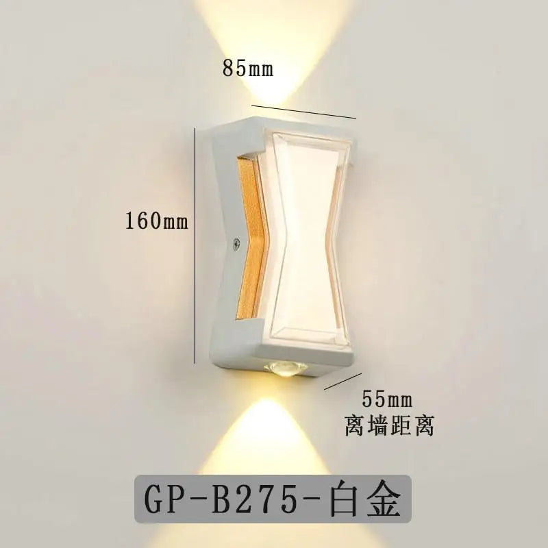 applique murale extérieure moderne étanche à led pour tous espaces - vue 9 sur 12