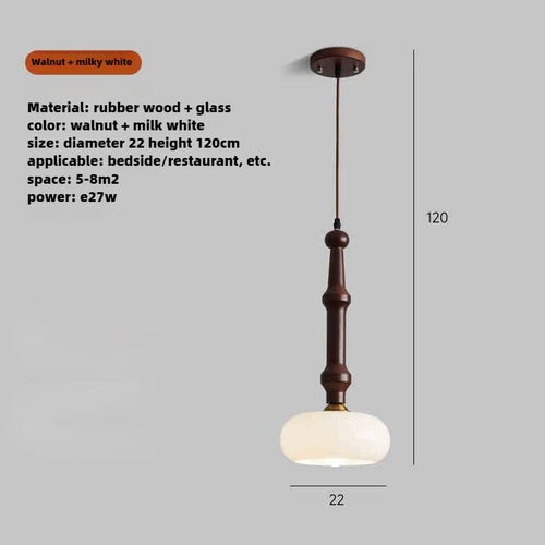 suspension en bois d'hévéa et verre pour intérieur moderne - vue 11 sur 10
