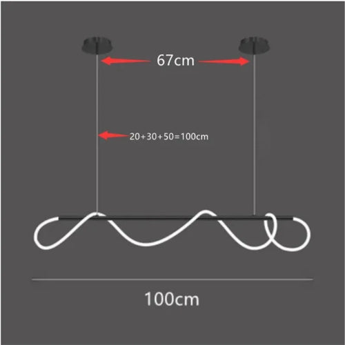 lustre design nordique à led intensité variable pour intérieur - vue 18 sur 25