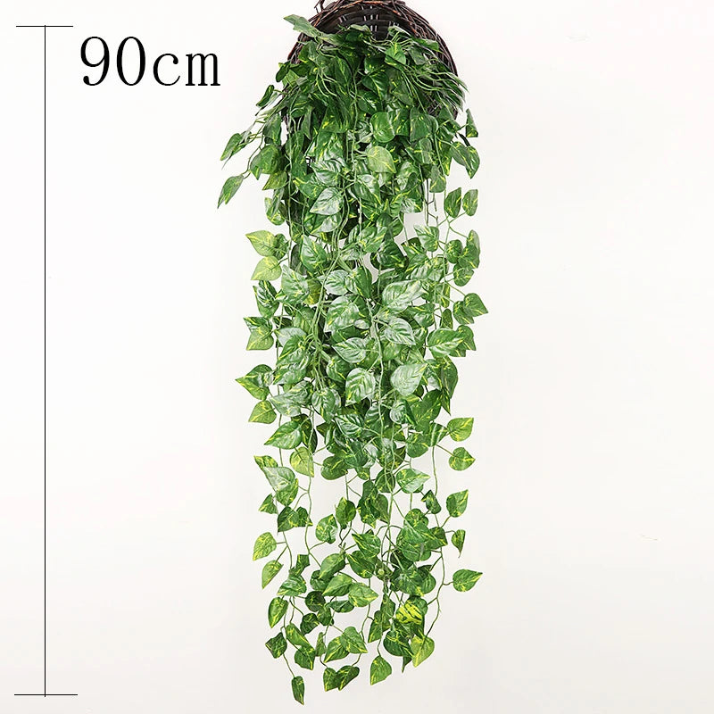 plantes artificielles en rotin à suspendre pour décoration intérieure et extérieure - vue 22 sur 29