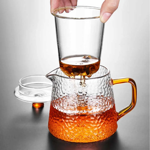 Théière japonaise verre borosilicate avec infuseur 800ml - vue 4 sur 7