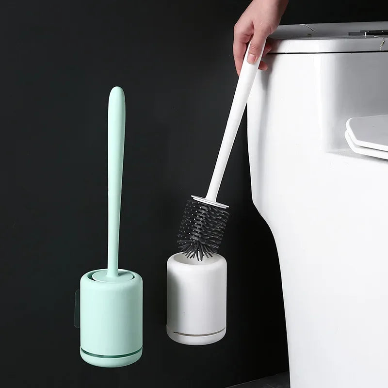brosse wc murale avec support de rangement pratique - vue 3 sur 7