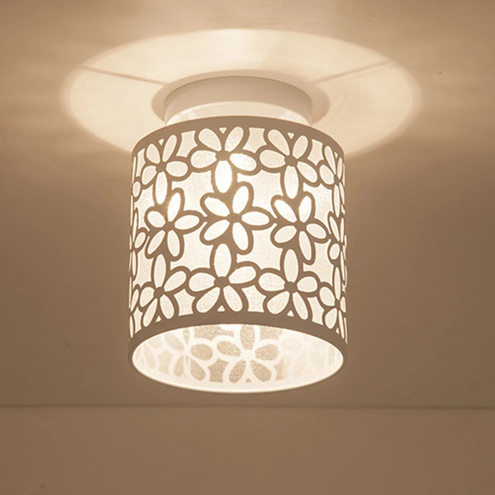plafonnier nordique moderne avec imprimé floral éclairage artistique décoration