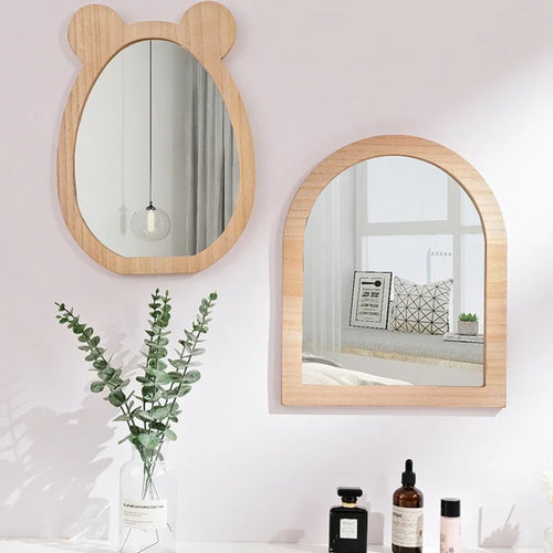 miroirs décoratifs mignons pour enfants en bois à suspendre - vue 3 sur 13