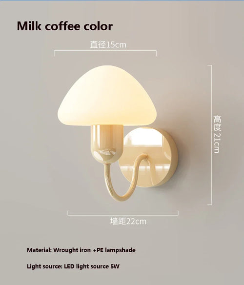 applique murale champignon led décoration intérieure moderne élégante