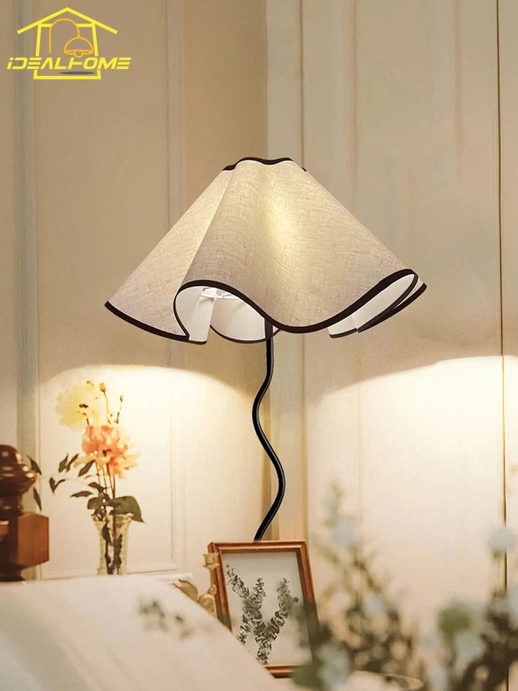 lampadaire moderne en tissu à motif floral nordique - vue 5 sur 7