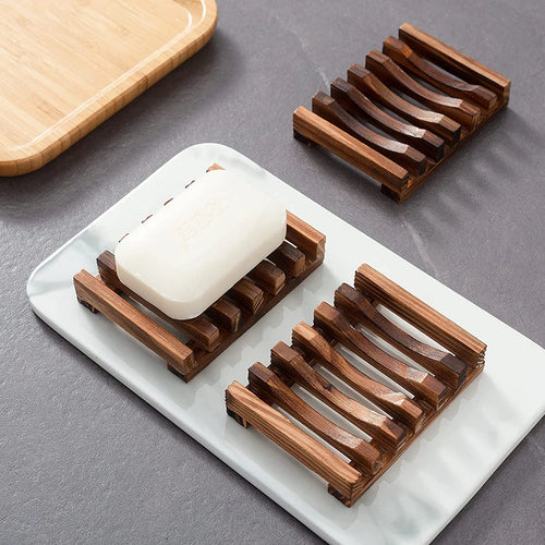 porte-savon en bois naturel pour éviter la moisissure - vue 2 sur 13