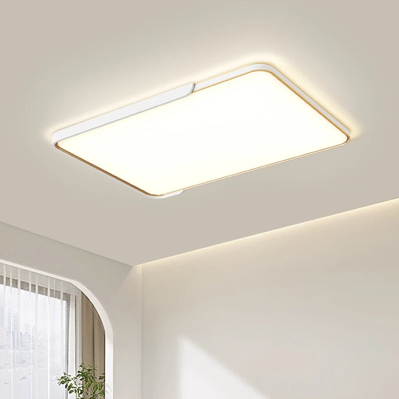 plafonnier led moderne avec télécommande design circulaire polyvalent - vue 4 sur 9