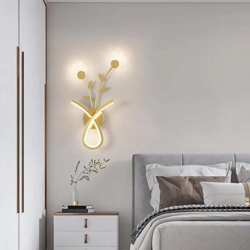 applique murale led style nordique lumière créative design moderne - vue 4 sur 12
