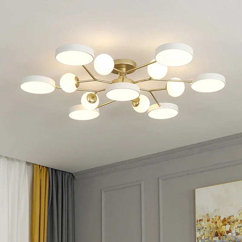 lustre led créatif pour éclairage intérieur moderne - vue 3 sur 18