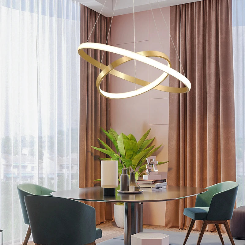 lustre moderne nordique avec télécommande et design épuré - vue 6 sur 30