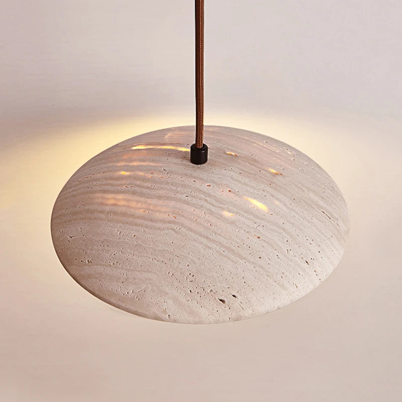 Suspension LED en pierre naturelle pour style scandinave - vue 8 sur 8