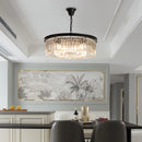 lustre en cristal suspendu pour éclairage intérieur design élégant