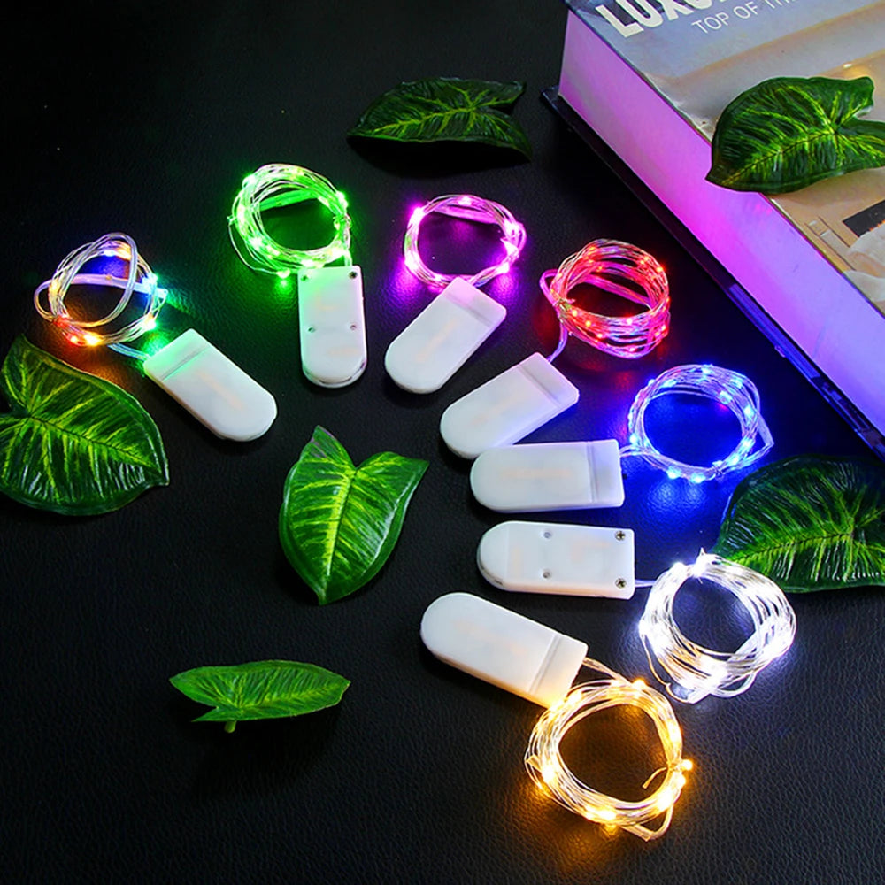 guirlande lumineuse led en fil de cuivre pour décorations de fête - vue 1 sur 15