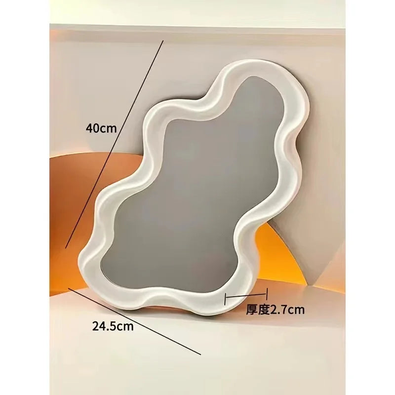 miroir mural nuage kawaii pour décoration intérieure et maquillage - vue 11 sur 12