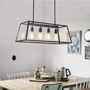 suspension industrielle vintage en fer et acrylique pour cuisine et bar