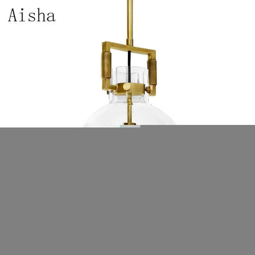 suspension en verre rétro américain style luxe décoratif - vue 6 sur 18