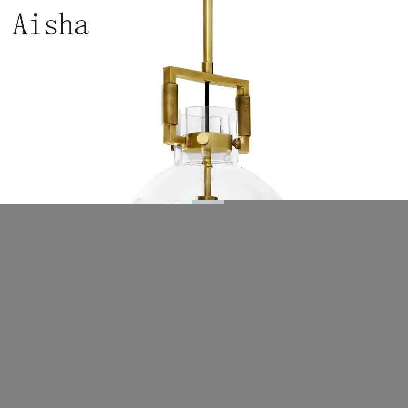 suspension en verre rétro américain style luxe décoratif - vue 5 sur 18