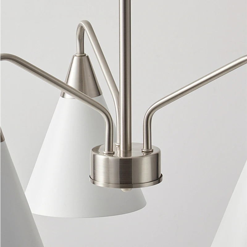 lustre rétro de style médiéval design minimaliste en fer - vue 5 sur 8