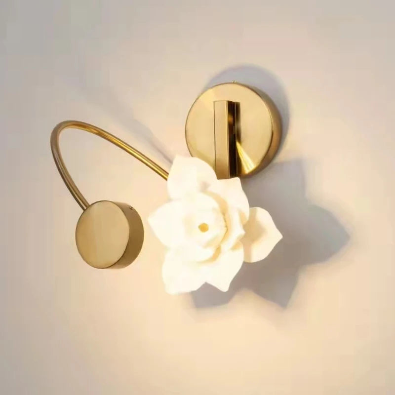 applique murale lotus en céramique pour décoration intérieure élégante - vue 9 sur 10