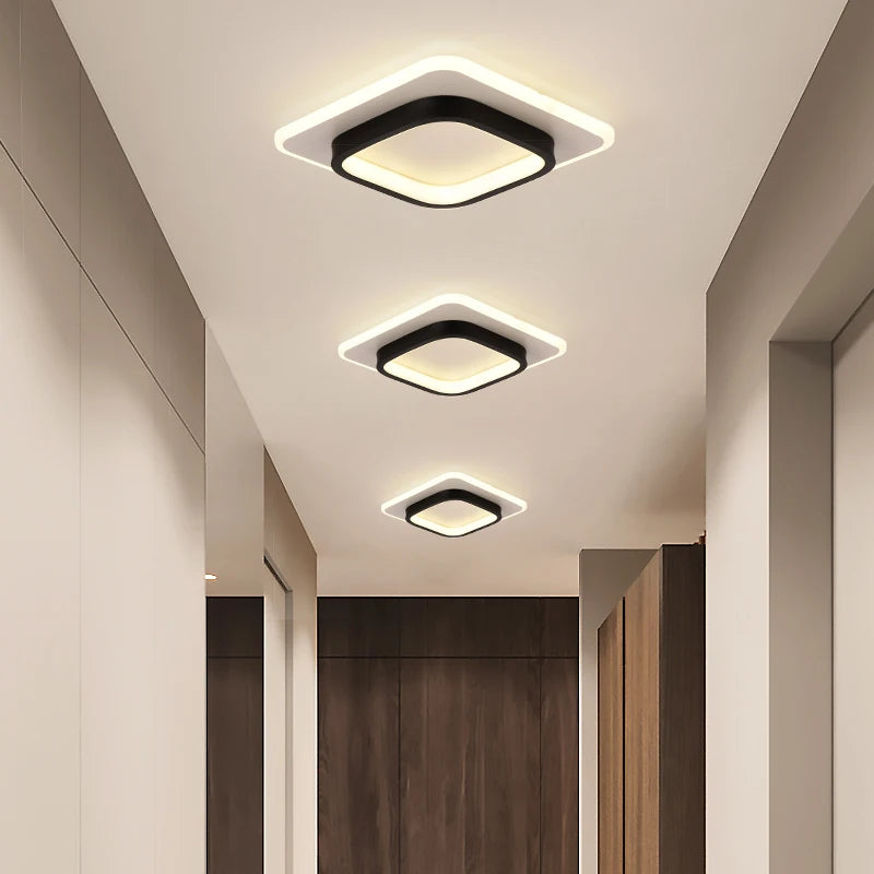 lustre nordique led simple moderne créatif balcon - vue 4 sur 24