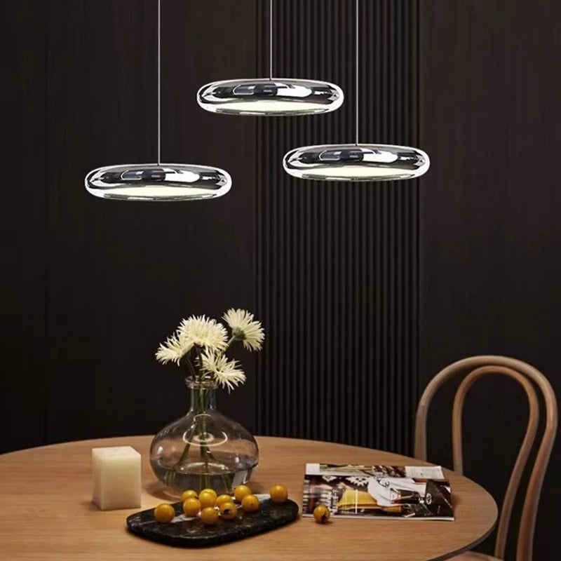 Suspension led décoratif éclairage intérieur moderne - vue 4 sur 9