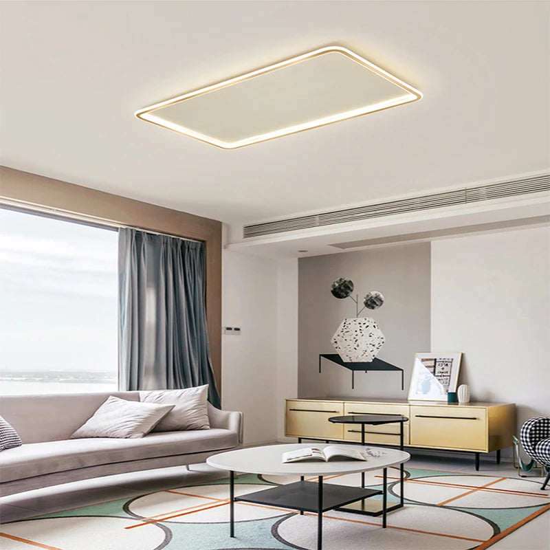 plafonnier led moderne simple variable ronde ou carrée - vue 3 sur 27