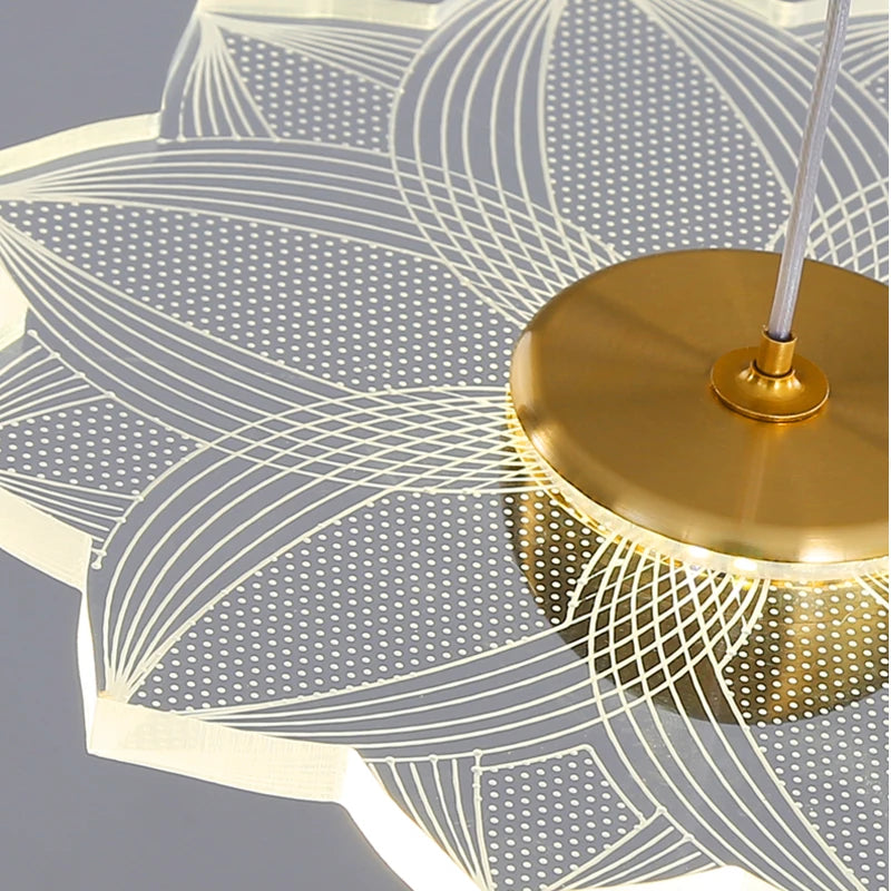 lustre moderne à led pour espaces intérieurs élégants et contemporains - vue 5 sur 26