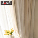Rideau occultant double couche style japonais pour chambre