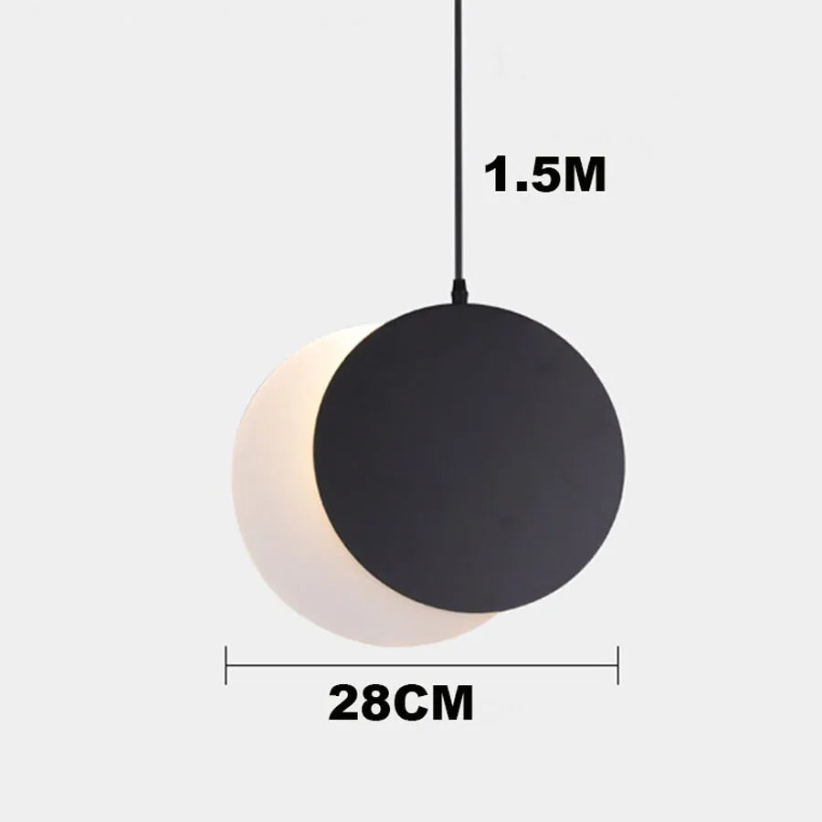 suspension moderne lumière décorative design lune intérieur - vue 10 sur 10