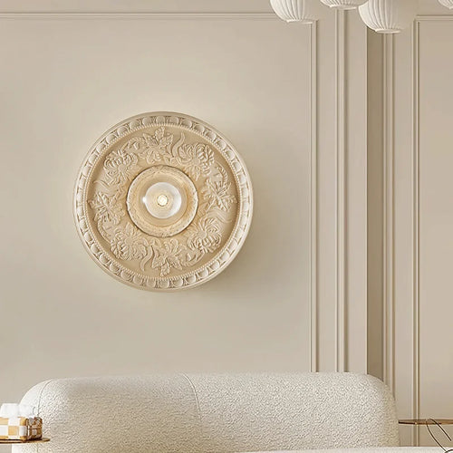 applique murale rétro haute gamme avec abat-jour en verre blanc - vue 3 sur 8