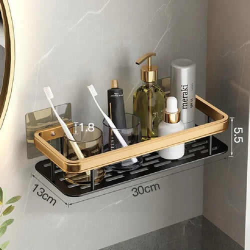 étagères murales de luxe antirouille pour accessoires de bain - vue 3 sur 17