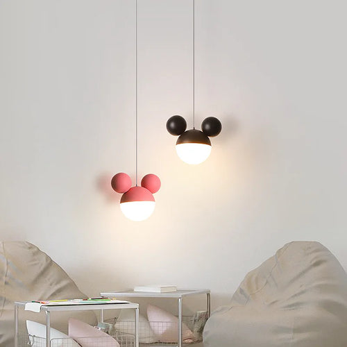 suspension mickey lampe moderne créative pour enfant - vue 3 sur 8
