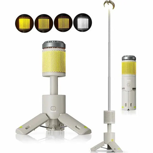 LED Outdoor Camping Lantern, UBS Rechargeable, Adjustable Color Temperature Outdoor Portable Lantern, IP65 Waterproof, Retractab - vue 9 sur 8