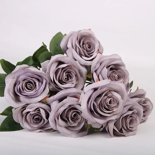 bouquet de roses artificielles pour mariage et décoration intérieure - vue 8 sur 27