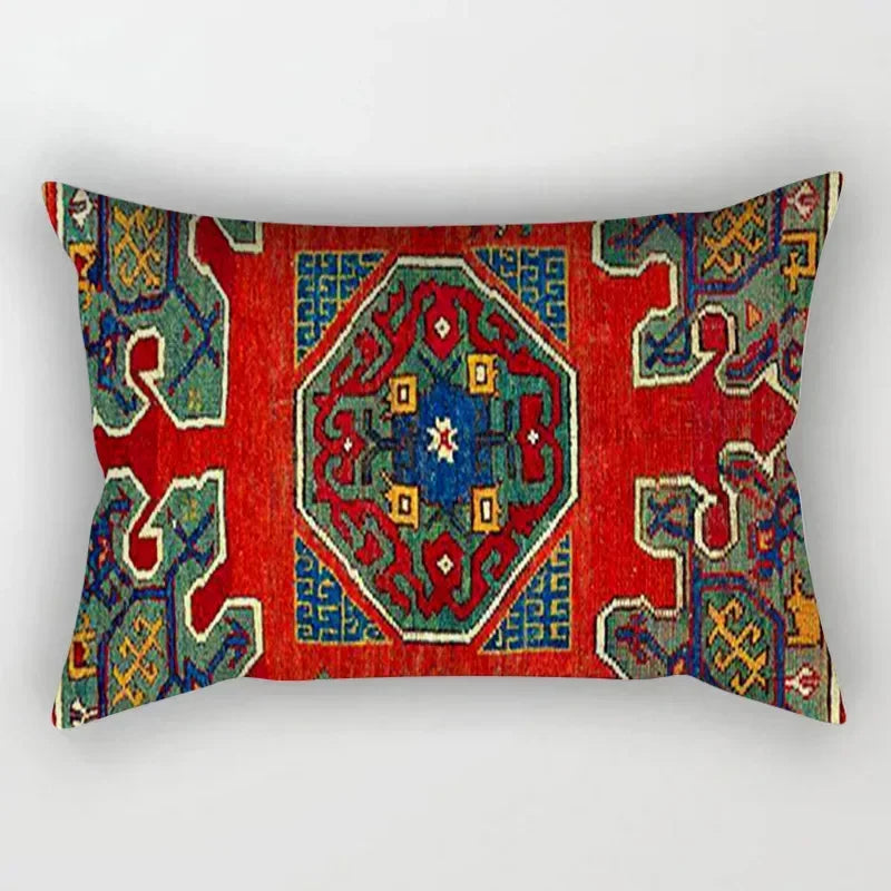 housse de coussin vintage à motif mandala pour décoration intérieure