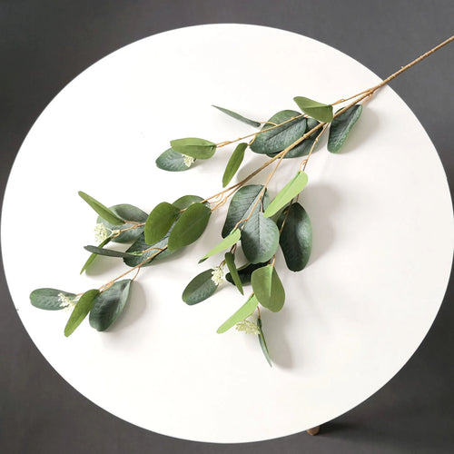 branches de feuilles d'eucalyptus en soie artificielle pour décoration florale - vue 17 sur 17