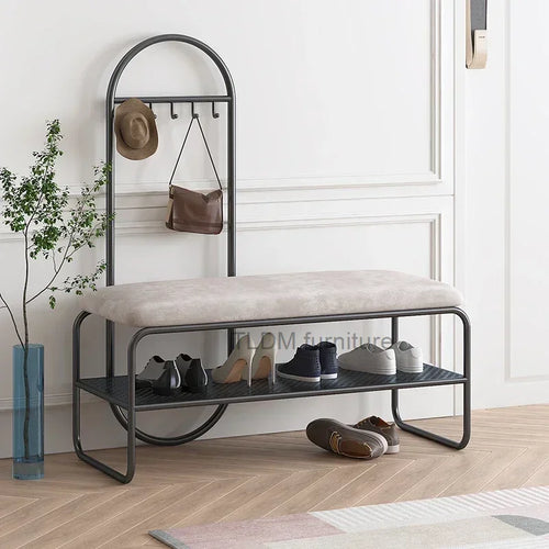 banc de rangement minimaliste pour chaussures et rangement - vue 3 sur 10