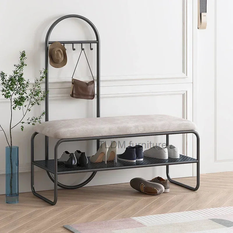 banc de rangement minimaliste pour chaussures et rangement - vue 3 sur 10