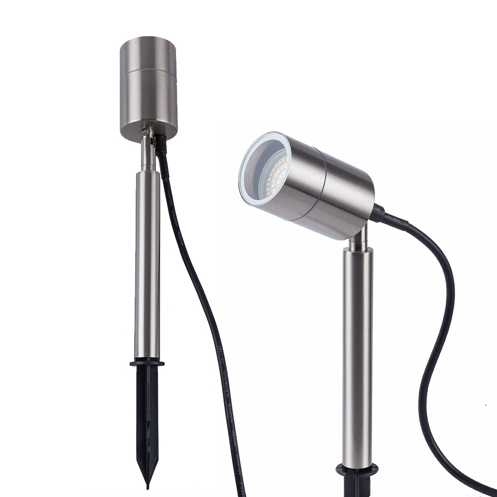 lustre en acier inoxydable pour éclairage de jardin extérieur - vue 5 sur 5