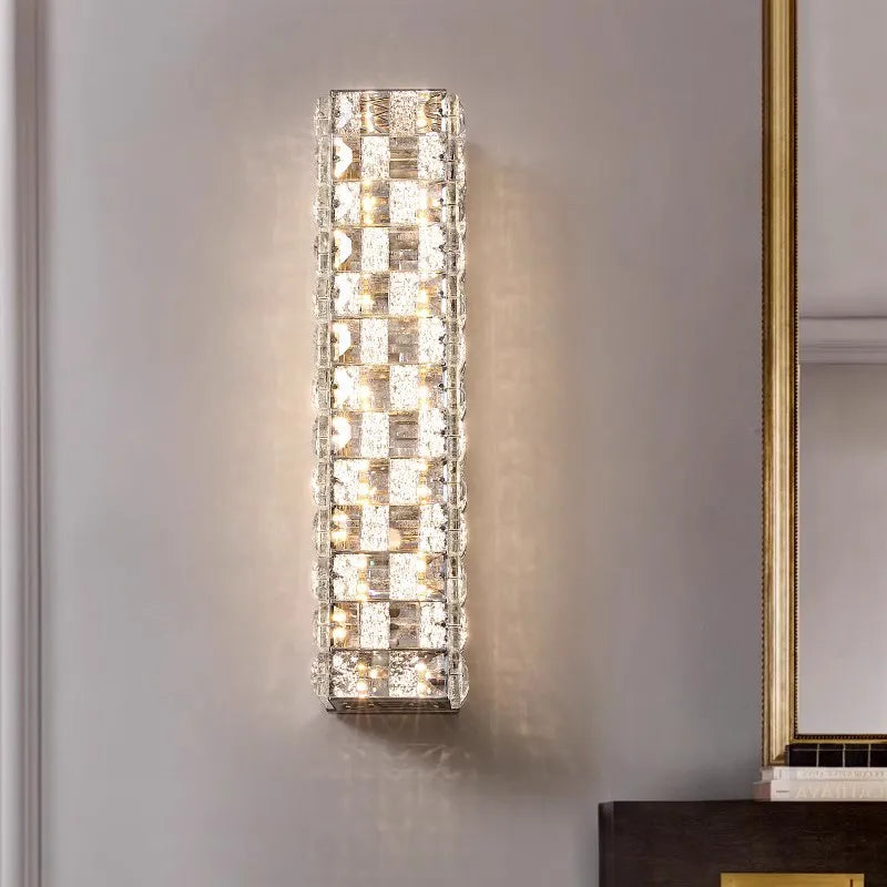 applique murale en cristal avec éclairage moderne pour décoration intérieure - vue 3 sur 12